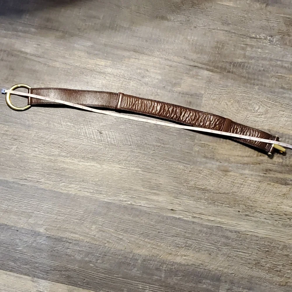 Vintage WCM New York brown genuine leather belt